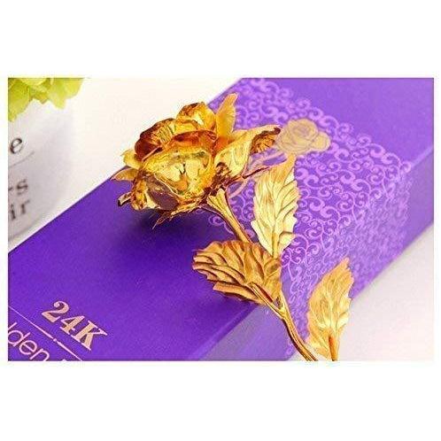 Artificial Gold Flowers 24K Foil Plated Rose Valentines Day Gift for Wife  Marriage Mothers Day Lasting Forever Love Golden Roses